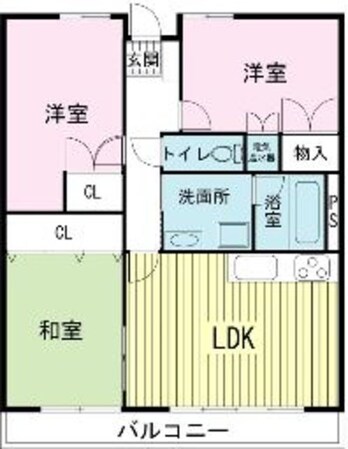 コーポしろかねの物件間取画像